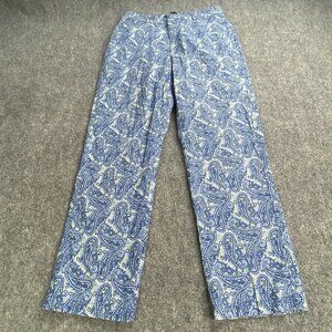 Vtg Tommy Hilfiger‎ Pants Women's 31x30 Blue Paisley Boho Retro Y2K Lightweight